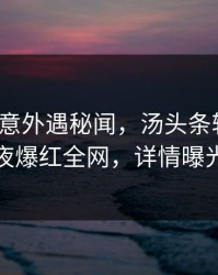大V中午意外遇秘闻，汤头条轻量版一夜爆红全网，详情曝光