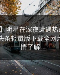 【独家】明星在深夜遭遇热点事件曝光，汤头条轻量版下载全网炸锅，详情了解