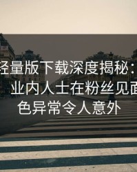 汤头条轻量版下载深度揭秘：丑闻风波背后，业内人士在粉丝见面会的角色异常令人意外